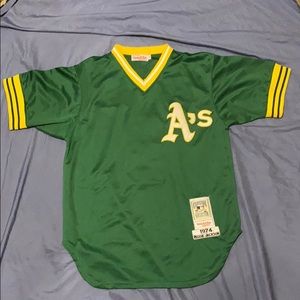 Reggie Jackson 1974 Road Jersey Mitchell & Ness